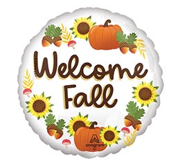 9&quot; INFLATED WELCOME FALL ROUND