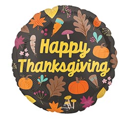 17&quot; THANKSGIVING GIVE THANKS ROUND HEXL