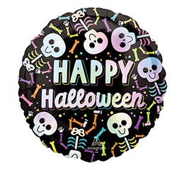 4&quot; INFLATED BARE BONES HALLOWEEN ROUND