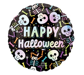 9&quot; INFLATED BARE BONES HALLOWEEN ROUND