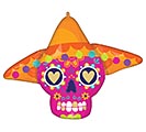 Related Product Image for 34&quot; PKG BOLD SUGAR SKULL SUPERSHAPE XL 