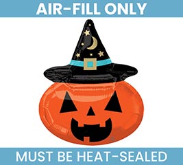 14&quot;FLAT WITCHY PUMPKIN MINI SHAPE