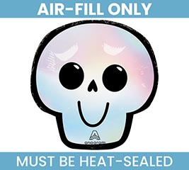 14&quot; FLAT HAL BARE BONES SKULL MINI SHAPE