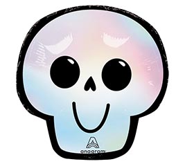 14&quot; INFLATED HAL BARE BONES SKULL MINI