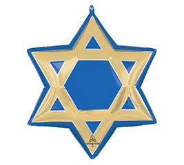24&quot; PKG HAN STAR OF DAVID HAPPY HANUKKAH