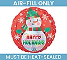 Related Product Image for 9&quot; XMA SHIMMERING SNOWMAN ROUND 