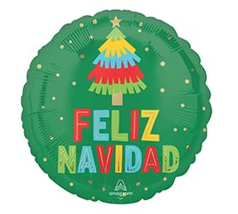 17&quot; SPA FELIZ NAVIDAD FESTIVE FRINGE