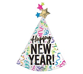 36&quot; PKG SATIN CONFETTI CHEER NEW YEAR
