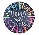 Related Product Image for 18&quot; HNY SATIN NEW YEAR&#39;S BURST ROUND 