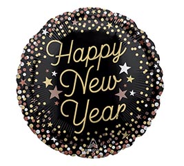 17&quot; HNY LUXE NEW YEAR ROUND HEXL
