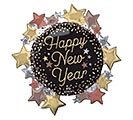 Related Product Image for 30&quot; PKG LUXE NEW YEARS STARS SUPERSHAPE 