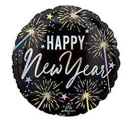 17&quot; HNY NEW YEAR FESTIVE SPARKLE HOLO