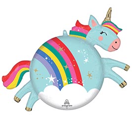 29&quot; PKG ANI UNICORN MAGIC ROLY POLIES