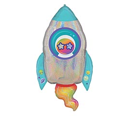 29&quot; PKG GEN OUTER SPACE ROCKET SUPERSHAP