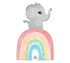 30&quot; PKG SATIN BABY ELEPHANT SUPERSHAPE