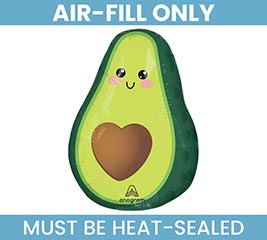 14" FLAT FOOD FRIENDS AVOCADO MINI SHAPE