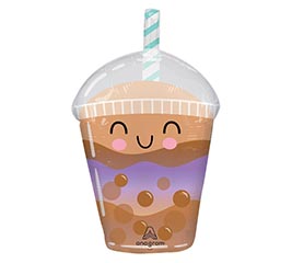 14" INFLATED SIPPY FRIENDS BOBA TEA MINI