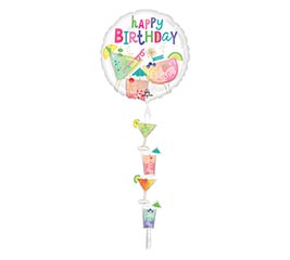 69&quot; PKG COCKTAIL BDAY SURPRISE AIRWALKER