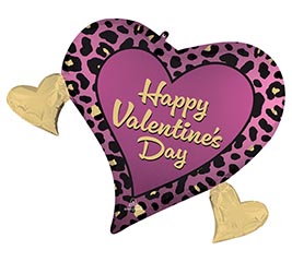 28&quot; PKG HVD SATIN LEOPARD LUXE VALENTINE