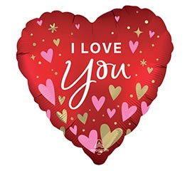 18&quot; SATIN I LOVE YOU HEARTFELT ELEGANCE