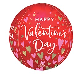 16&quot; PKG HVD SATIN HEARTFELT ELEGANCE ORB