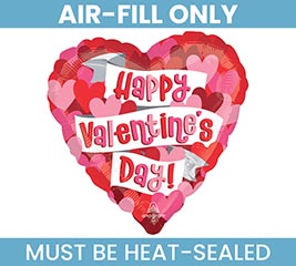4&quot; FLAT HVD PLAYFUL VALENTINE HEARTS