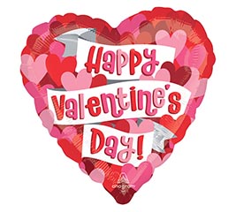 17&quot; HVD PLAYFUL VALENTINE HEARTS HEXL