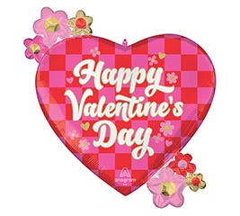25&quot; PKG HVD CHECKERBOARD VALENTINE&#39;S DAY