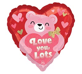 17&quot; LOVE YOU BLUSH BEAR HUGS HEART HEXL