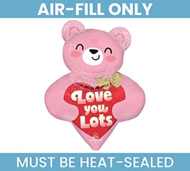 14&quot; FLAT LOVE YOU BLUSH BEAR HUGS MINI