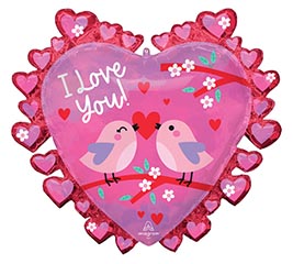 29&quot; PKG ILY LOVE BIRDS I LOVE YOU SUPER