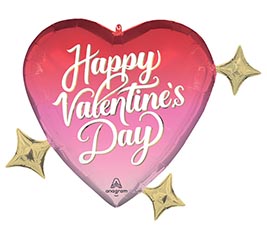 28&quot; PKG HVD DREAMY HEART HUES SUPERSHAPE