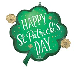 24&quot; PKG STP SATIN LUCKY SHAMROCK SUPER