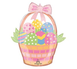 28&quot; PKG EASTER EGG BASKET SUPERSHAPE XL