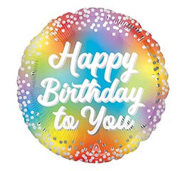 9" INFLATED HBD BIRTHDAY GLITZ ROUND