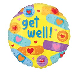 4" INFLATED GWS GET WELL PATCH SQUARE