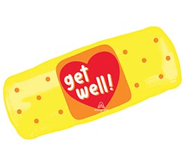 29" PKG GET WELL PATCH SUPERSHAPE