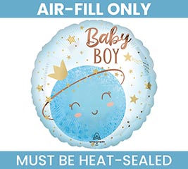 9" FLAT BBY LITTLE MOON BOY ROUND