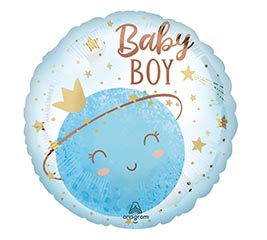 9" INFLATED BBY LITTLE MOON BOY ROUND