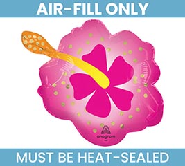 14" FLAT FLR NEON TROPICAL FLOWER MINI