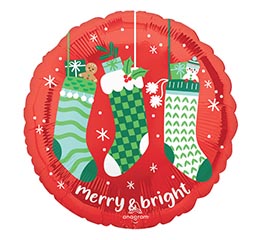 17" XMA COZY CHEER MERRY  BRIGHT ROUND