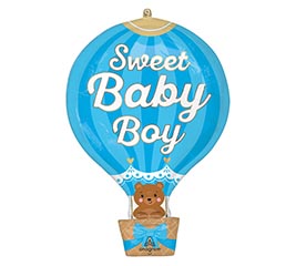 27" PKG BBY SWEET BABY BOY SUPERSHAPE