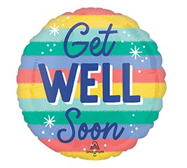 4" INFLATED GWS CANDY STRIPES GET WELL