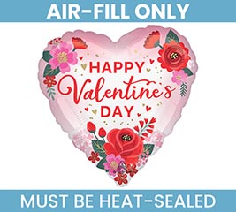 9" FLAT HVD BLOOMING LOVE HEART