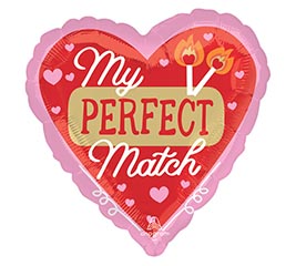 VAL 17" PERFECT MATCH HEART HEXL
