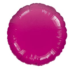 17&quot; METALLIC FUCHSIA ROUND SHAPE