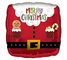 18&quot; MERRY CHRISTMAS SQUARE SHAPE BALLOON