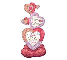 55&quot;PKG AIRLOONZ COLORFUL MOM STACKED HRT