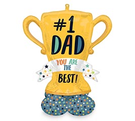 43&quot;PKG AIRLOONZ BEST DAD TROPHY