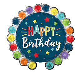 26&quot; PKG HAPPY BIRTHDAY SHAPE BALLOON